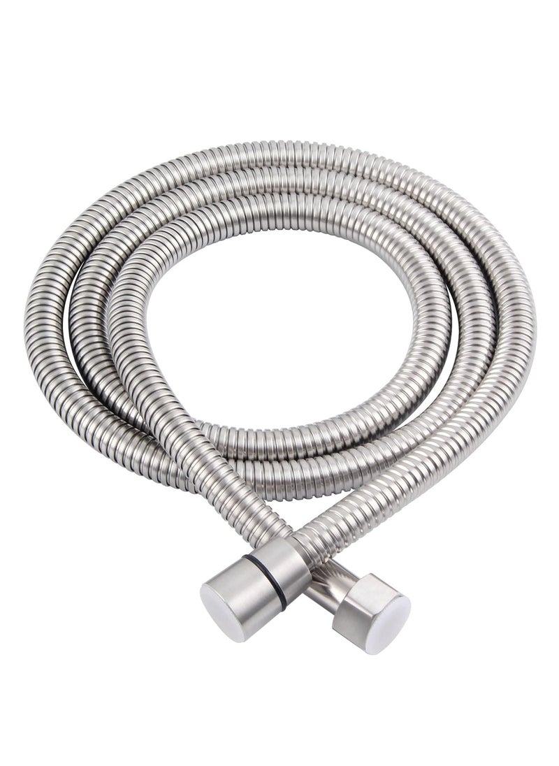 Angle Simple Shower Hose Brushed Nickel 59 Angle Simple Stainless Steel Replacement Shower Head Hose Flexible Hand Held Shower Sprayer Hose 12 IPS  - Image 1