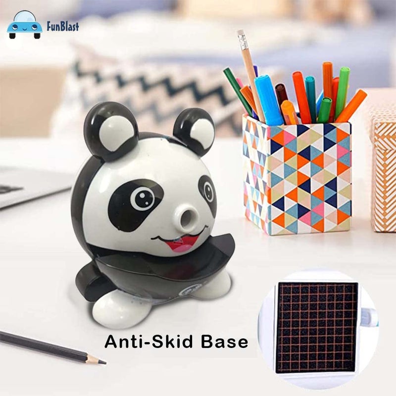 FunBlast FunBlast Sharpener for Kids Pencil Sharpener Sharpeners for Kids Boys Girls School Kit and Office Stationary Items Stationary Kit Table Sharpener Machine Birthday Return Gift Panda - Image 5