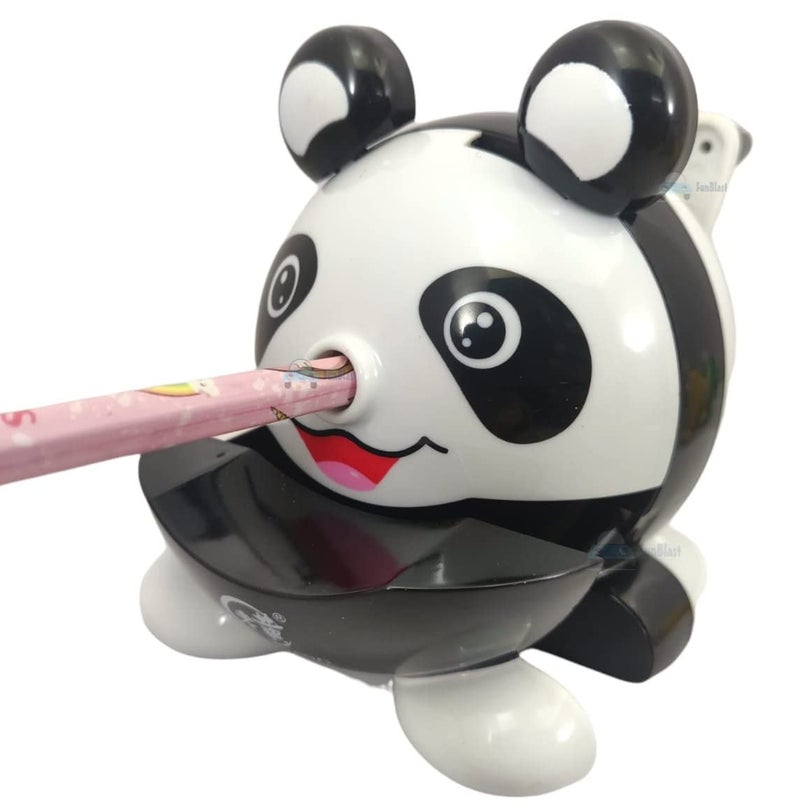 FunBlast FunBlast Sharpener for Kids Pencil Sharpener Sharpeners for Kids Boys Girls School Kit and Office Stationary Items Stationary Kit Table Sharpener Machine Birthday Return Gift Panda - Image 1