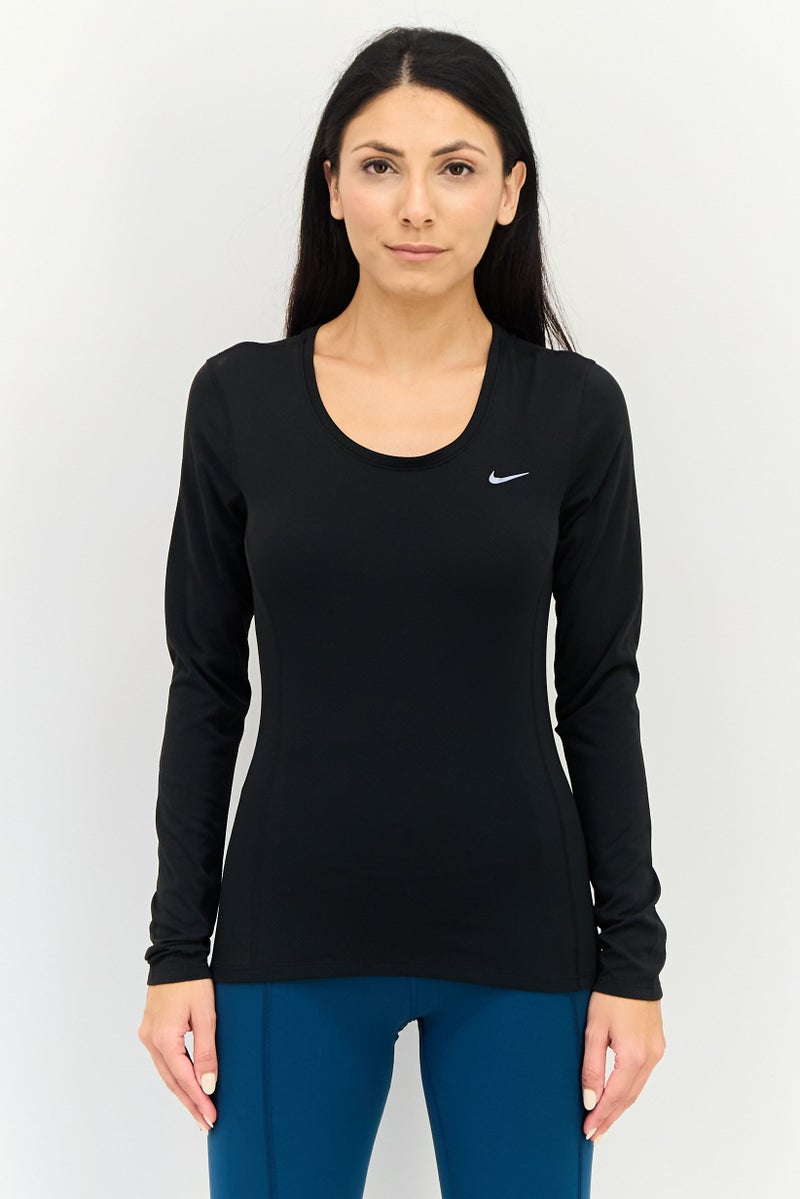 Nike Women Sportswear Fit Long Sleeve Training T-shirt, Black - Image 1