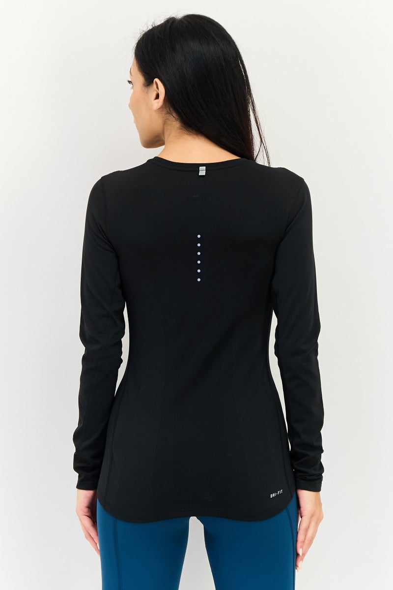 Nike Women Sportswear Fit Long Sleeve Training T-shirt, Black - Image 2