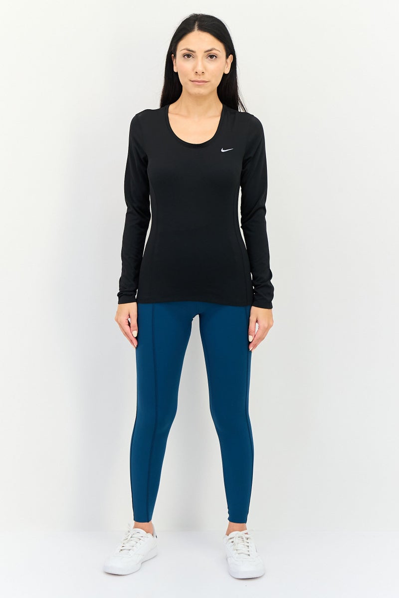 Nike Women Sportswear Fit Long Sleeve Training T-shirt, Black - Image 4