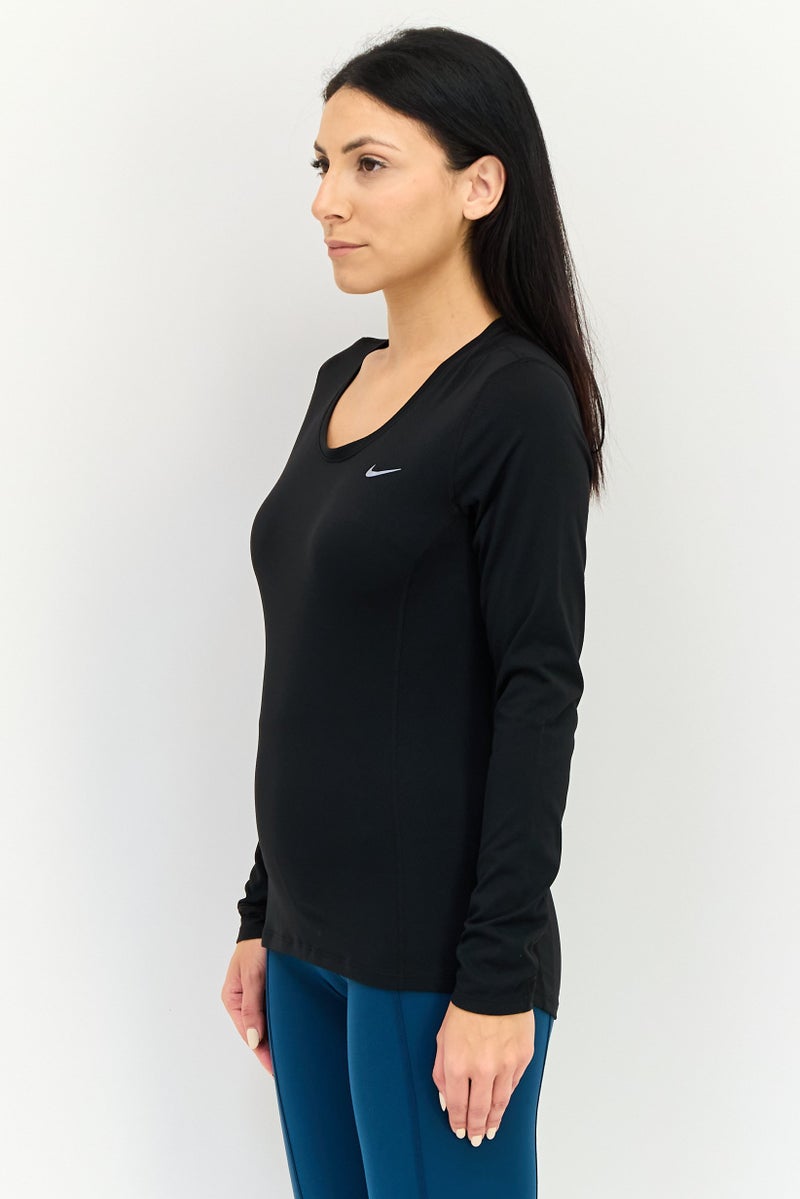Nike Women Sportswear Fit Long Sleeve Training T-shirt, Black - Image 3