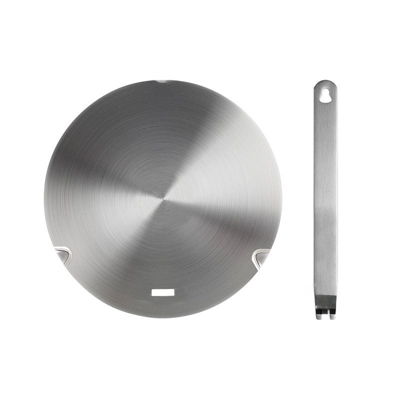 Commercial induction cooker heat conduction plate Universal gas stove heat insulation plate gas stove pot bottom anti-burn black protective pot heat conduction plate(26cm) - Image 1