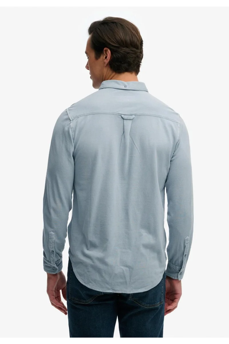 Superdry Vintage Destroy Pique Long Sleeve Shirt