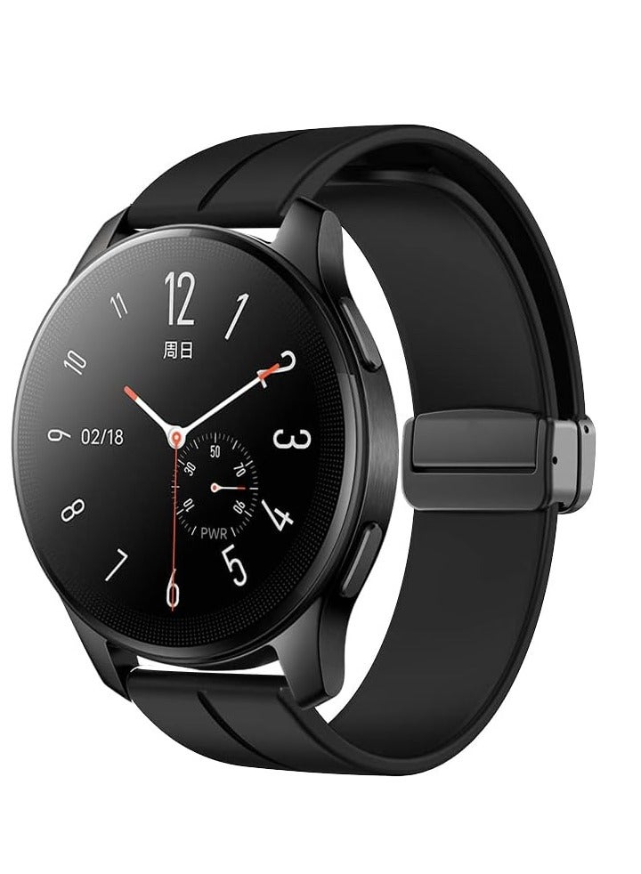 DUSALA Magnetic Watch Band 16mm 18mm 19mm 20mm 22mm  Soft Silicone Sport Watch Band for Men Women - Image 2