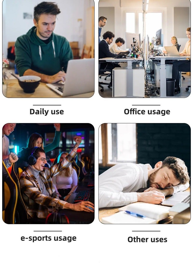 Extended Gaming Mouse Pad 900 x 400 x 3 mm Full Table Art Style and Mouse Pad Non-Slip Rubber Base Large Keyboard Pad with Stitched Edges - Image 2