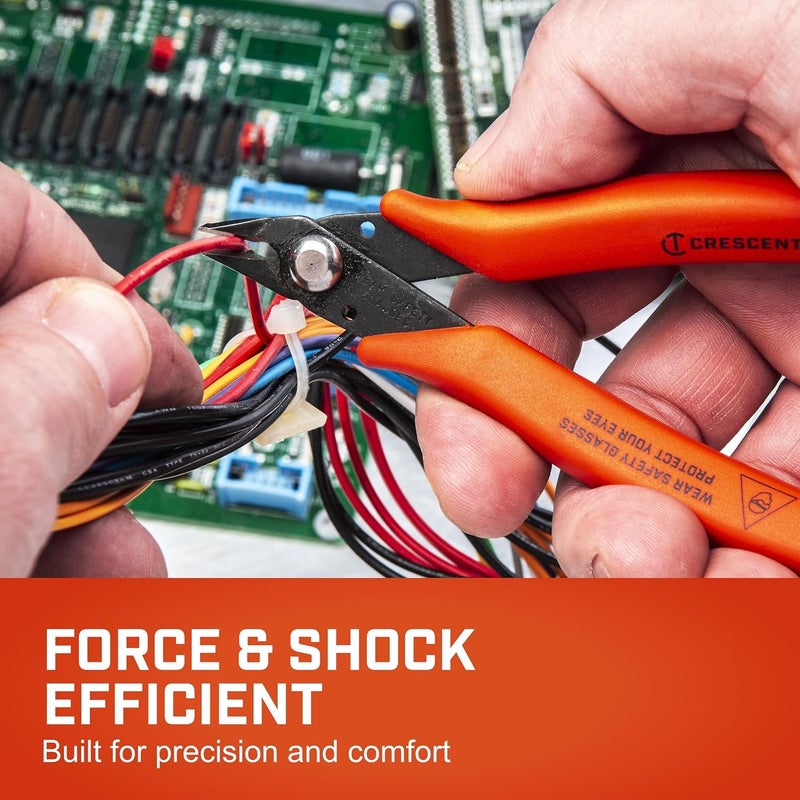 Crescent Shear Cutter Mini Pliers Set - Electrician Tool for up to 20-Gauge AWG Soft Wires (0.8 mm) - Premium Hand Tool - 2-Piece Set - S2KS5NN - Image 2