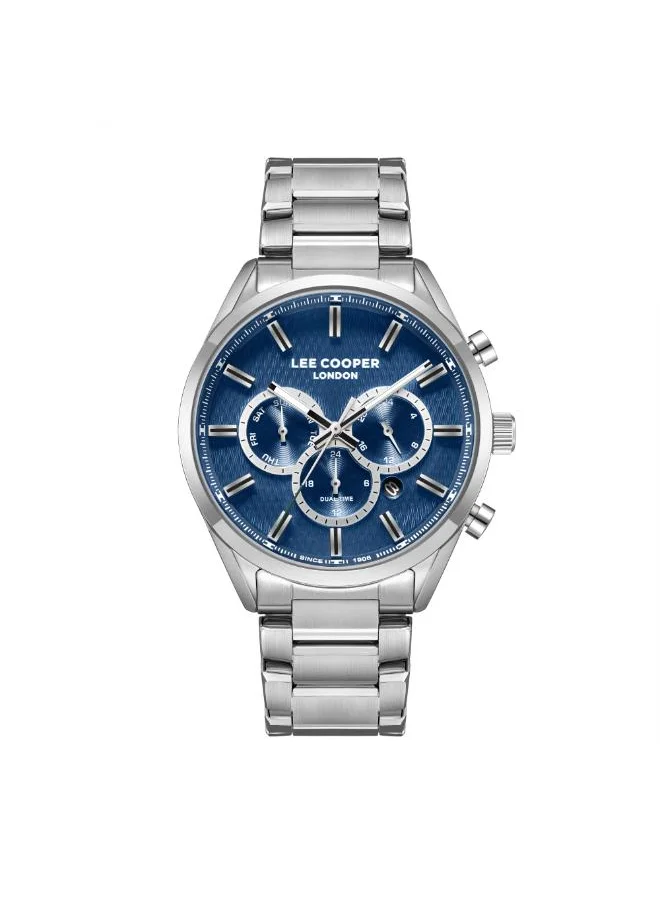 Lee Cooper Men's Multi Function Display Watch With Silver Metal Strap - LC08153.390