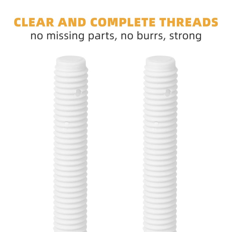 Toilet Seat Installation Kit with Screws Nuts Washers 2 Pack Plastic Hinge Replacement - Image 4