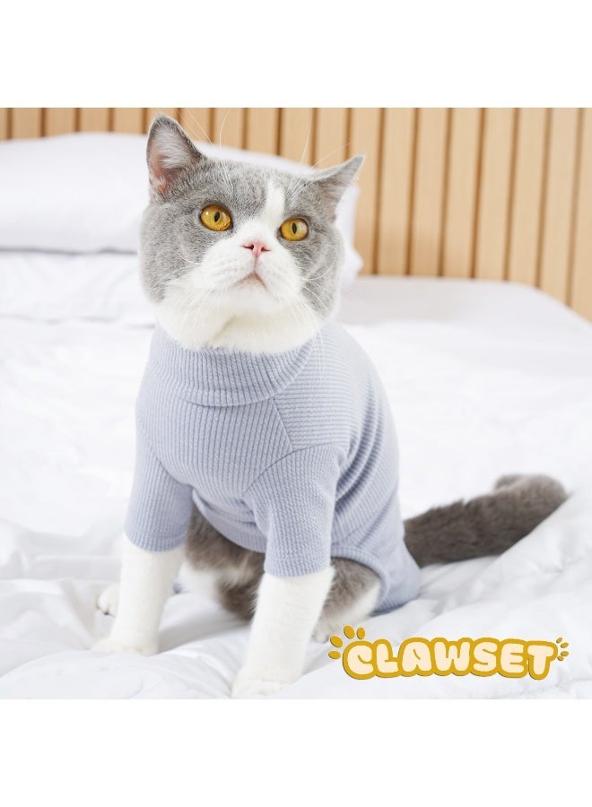 CLAWSET BLUE FILLY DOG CAT JUMPSUIT DOG CLOTHES CAT CLOTHES PET COMFORTABLE CLOTHES PET APPAREL PET CLOTHES - BLUE COLOR - Image 1