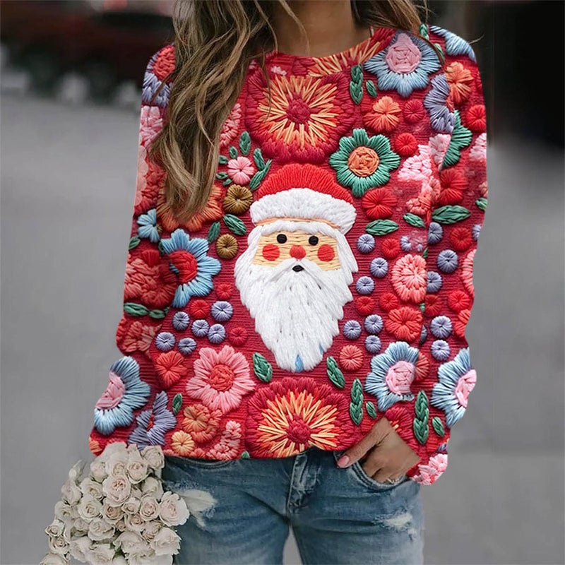 Fashion Women'S Long-Sleeved Round T-Shirt Plus Size All-Match T-Shirt - Image 1