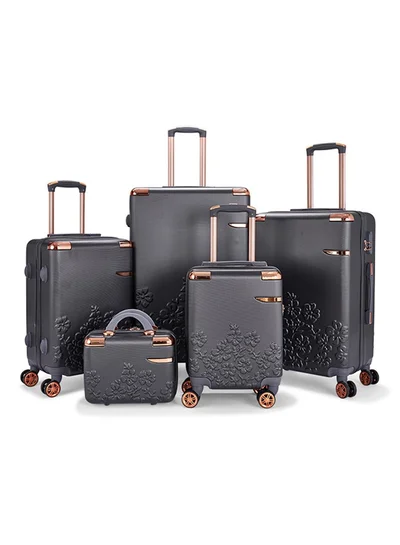 LIMRA Luggage set 5 pieces travel Bags with a distinctive design from limra grey