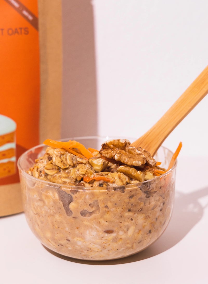Oatful Vegan Carrot Cake Protein Overnight Oats Mix 85g - Image 5