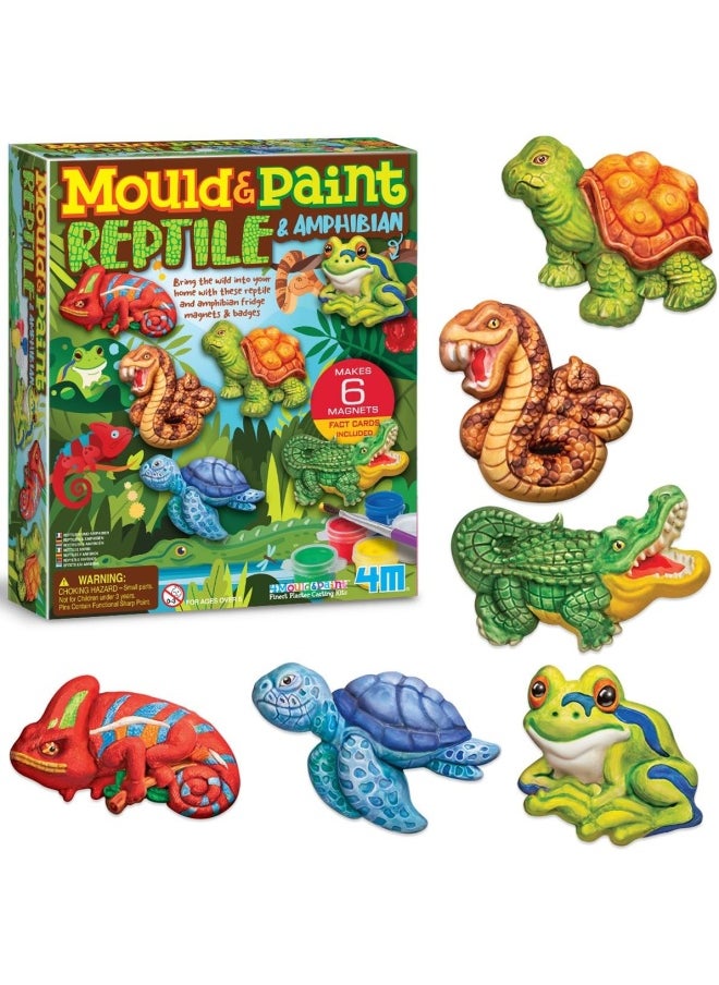 4m 4M Mould & Paint Reptile & Amphibian Craft Kit  - Image 1