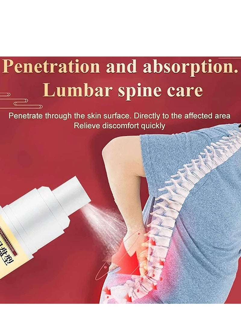2PACK Lumbar Spine Spray, Back Pain Relief Products, Natural Herbal Joint Pain Relief Spray 30ml*2 - Image 2