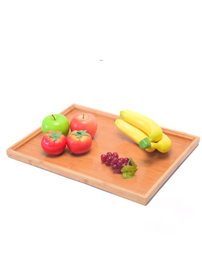 INSENSE Breakfast tray, bamboo tray, fruit decoration tray, tea and snack tray, coffee, dry breakfast, bathroom, rustic style - Image 4