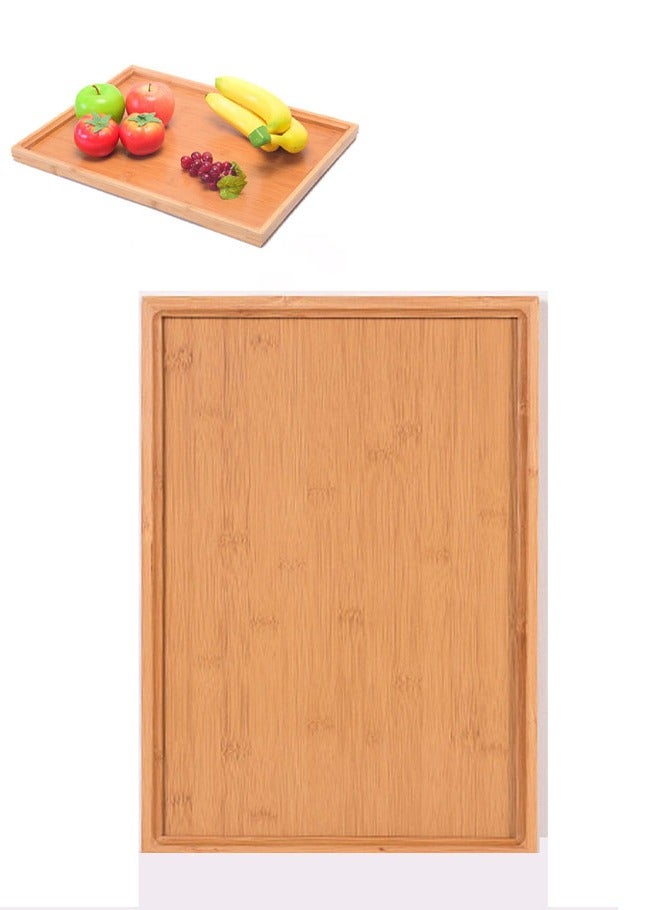 INSENSE Breakfast tray, bamboo tray, fruit decoration tray, tea and snack tray, coffee, dry breakfast, bathroom, rustic style - Image 1