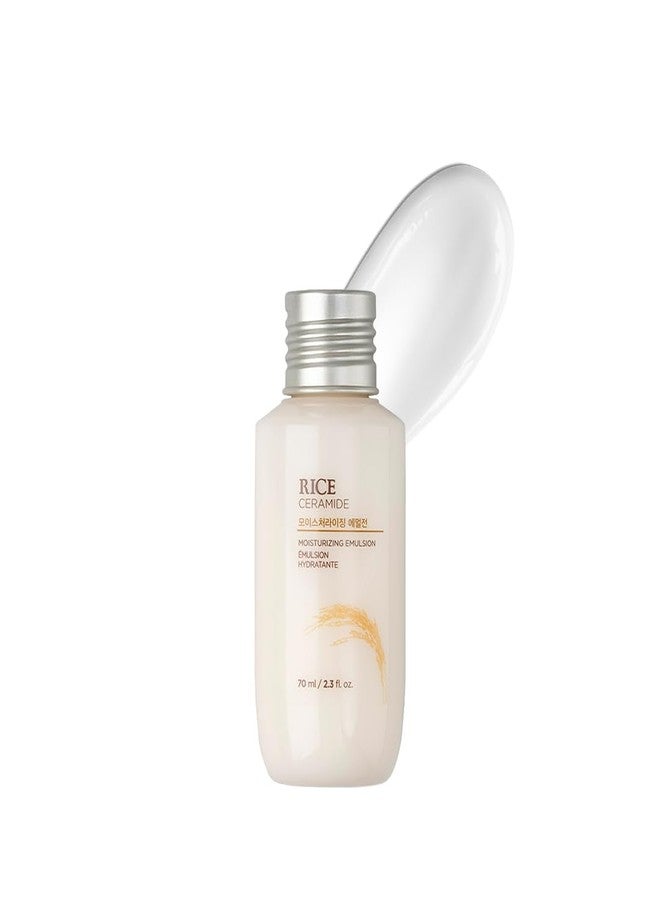 The Face Shop Rice & Ceramide Face Cream 70ml | Barrier Repair Moisturizer for Dry Skin, Intense Hydration & Strengthening | 12Hr Moisture Lock | Korean Skincare - Image 1