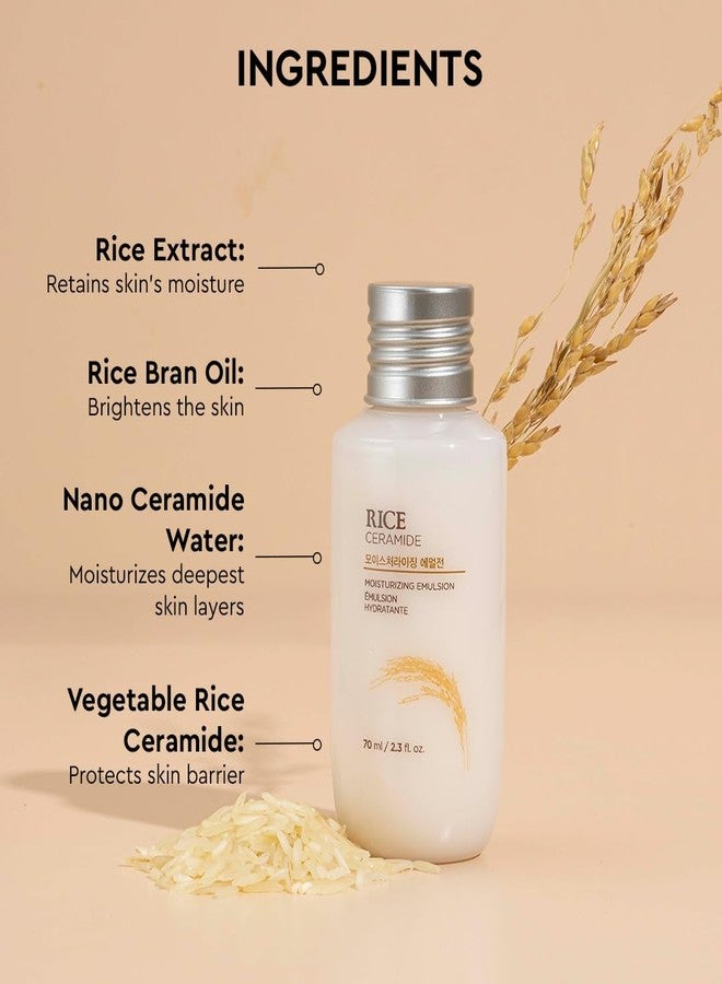 The Face Shop Rice & Ceramide Face Cream 70ml | Barrier Repair Moisturizer for Dry Skin, Intense Hydration & Strengthening | 12Hr Moisture Lock | Korean Skincare - Image 5
