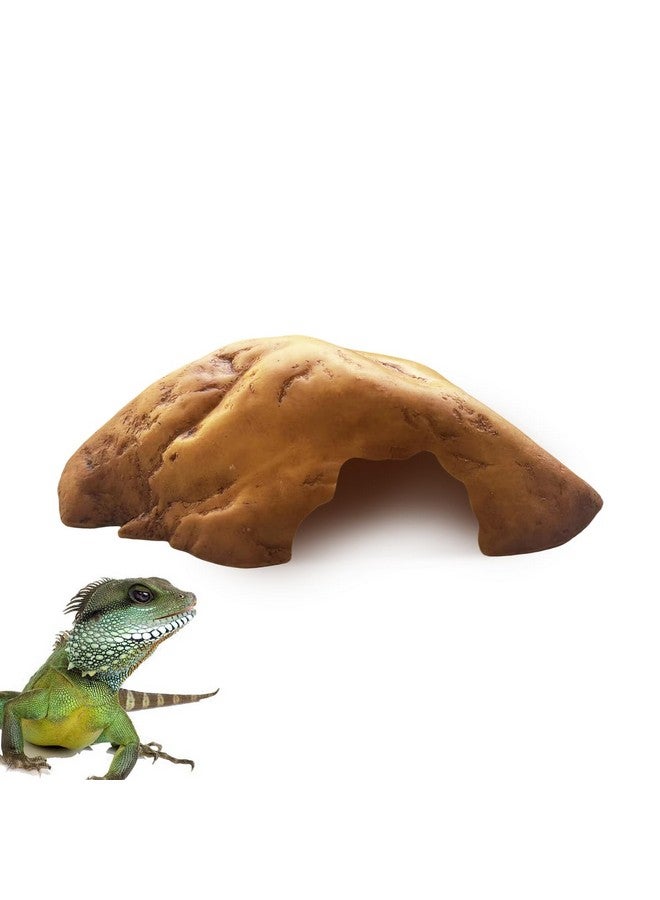 Generic Generic Reptile Resin Hideout - Simulation Rock Cave for Snakes, Lizards, Geckos and Amphibians, Terrarium Habitat Decor and Tank Accessory (Medium), As Photo  - Image 1