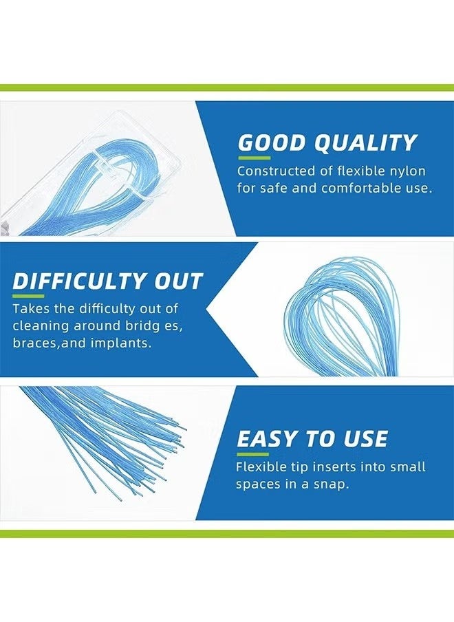 Realfrog 300PCS Floss Threaders,Essential Tool for Maintaining Oral Health with Braces, Bridges, and Implants  - Image 2
