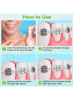 Realfrog 300PCS Floss Threaders,Essential Tool for Maintaining Oral Health with Braces, Bridges, and Implants  - Image 4