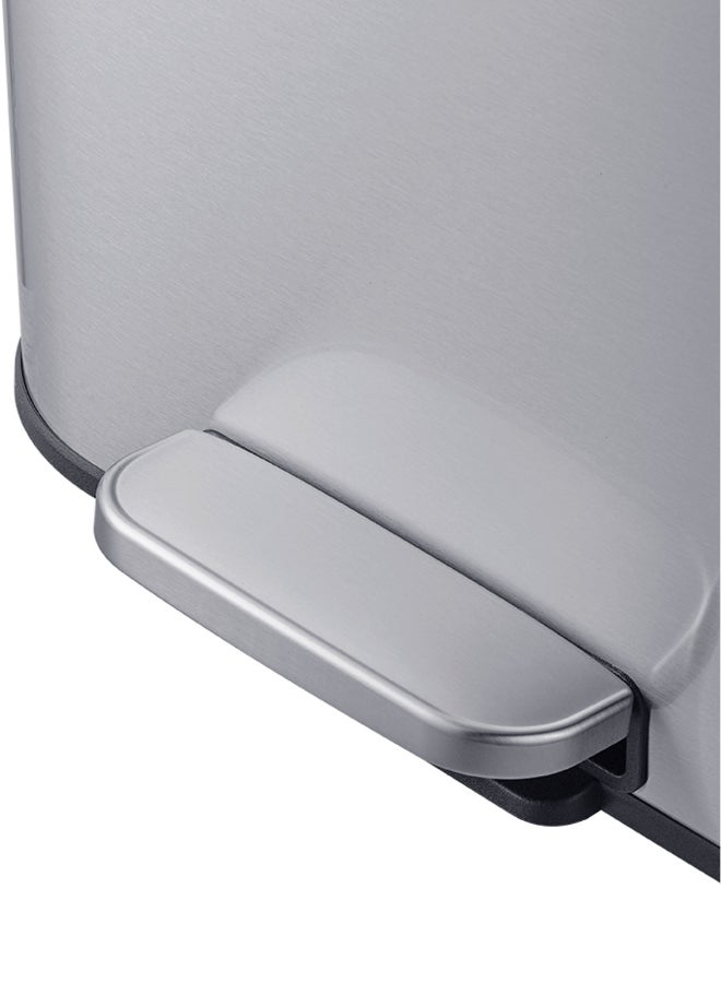 ايست من نون سلة مهملات بدواسة سعة 50 لتر مع إغلاق ناعم وطلاء مقاوم لبصمات الأصابع – فضي 42.8×35.5×62 سم - Image 5