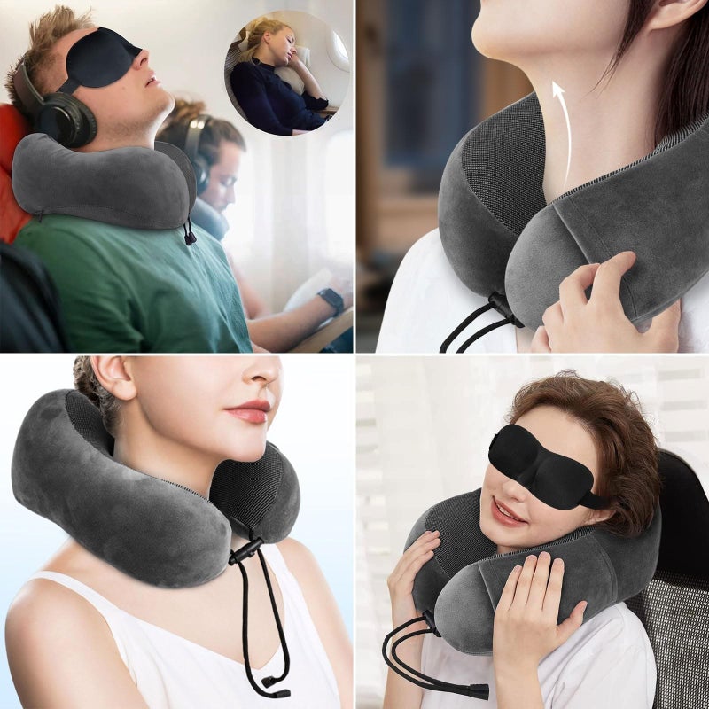 Creative Long Travel Neck Pillow - Inflate and Relax Together! - Generic (1) - Image 3
