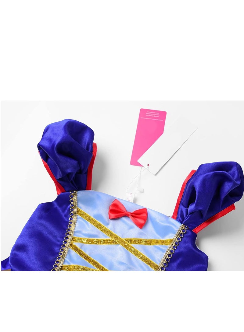 Girls Mermaid Costume Princess Dress Up with Accessories, 130cm - Image 4