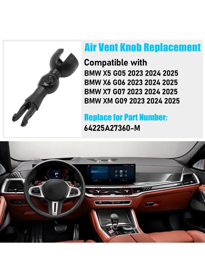 Jaronx Compatible with BMW Air Vent Knob Bracket for X5 G05/X6 G06/X7 G07 2023 2024 2025, Front Air Conditioner Outlet Grille Blade AC Vent Knob Holder Shaft Replacement for BMW (Middle) - Image 3