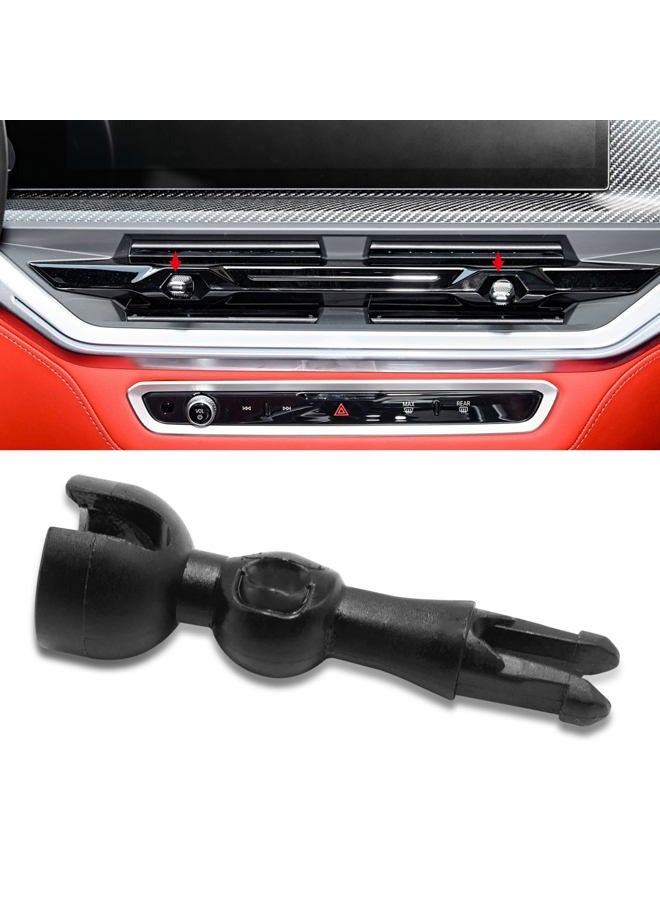 Jaronx Compatible with BMW Air Vent Knob Bracket for X5 G05/X6 G06/X7 G07 2023 2024 2025, Front Air Conditioner Outlet Grille Blade AC Vent Knob Holder Shaft Replacement for BMW (Middle) - Image 1