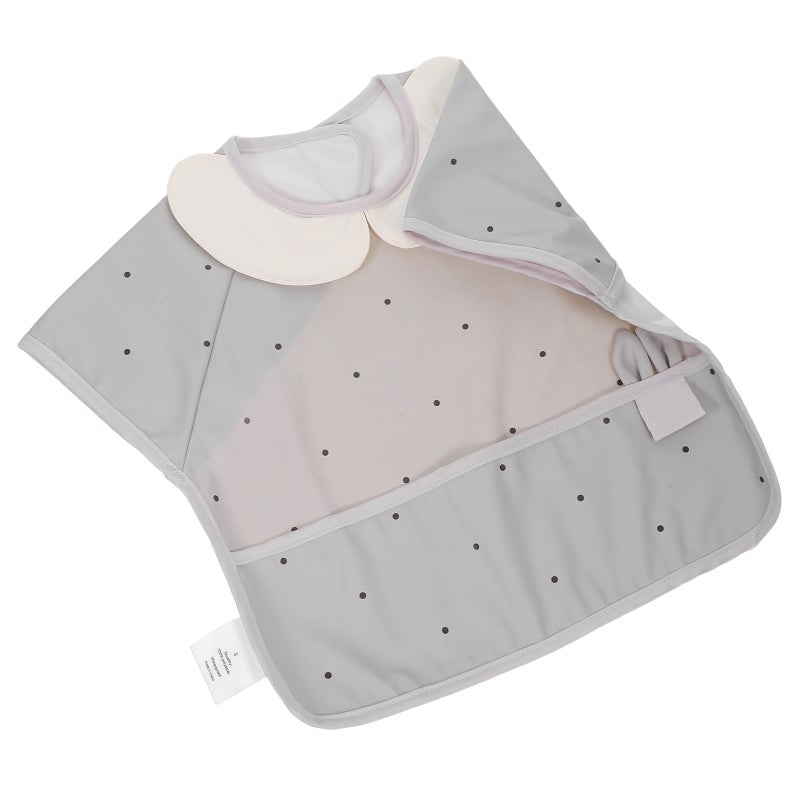 Toddler Apron Bib: PU Baby Sleeveless Smock - Back Closure for Easy Dressing - Infnat Mealtime Bib for 5-12 Months - Image 3