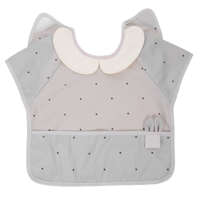 Toddler Apron Bib: PU Baby Sleeveless Smock - Back Closure for Easy Dressing - Infnat Mealtime Bib for 5-12 Months - Image 1