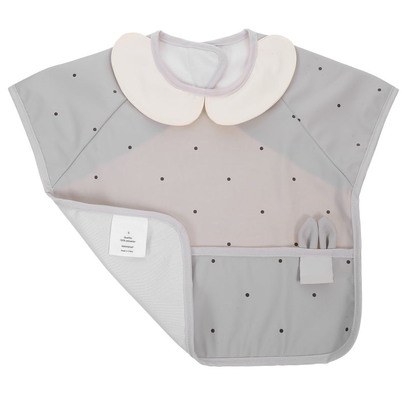 Toddler Apron Bib: PU Baby Sleeveless Smock - Back Closure for Easy Dressing - Infnat Mealtime Bib for 5-12 Months - Image 4
