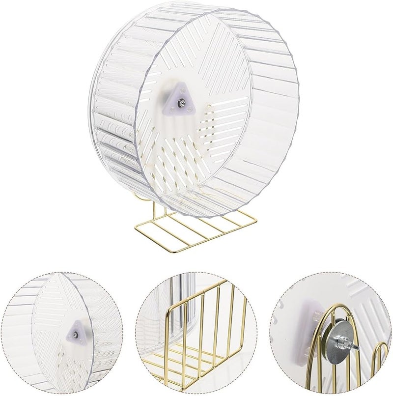 Large Silent Hamster Exercise Wheel Stand Stable Running Wheel for Small Animals - Image 4