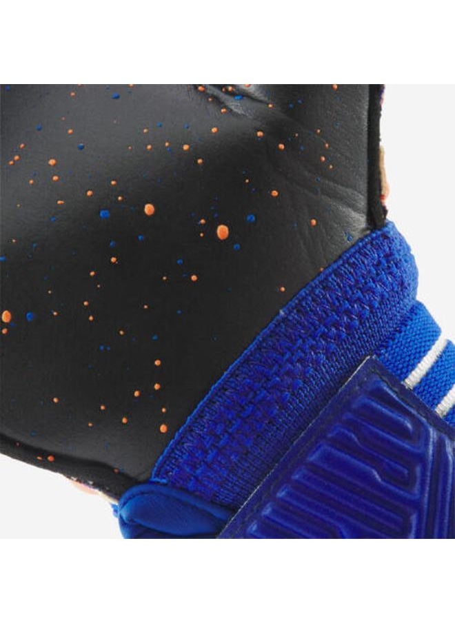 KIPSTA Kids' Gloves F500 Viralto - Orange/Blue  - Image 4