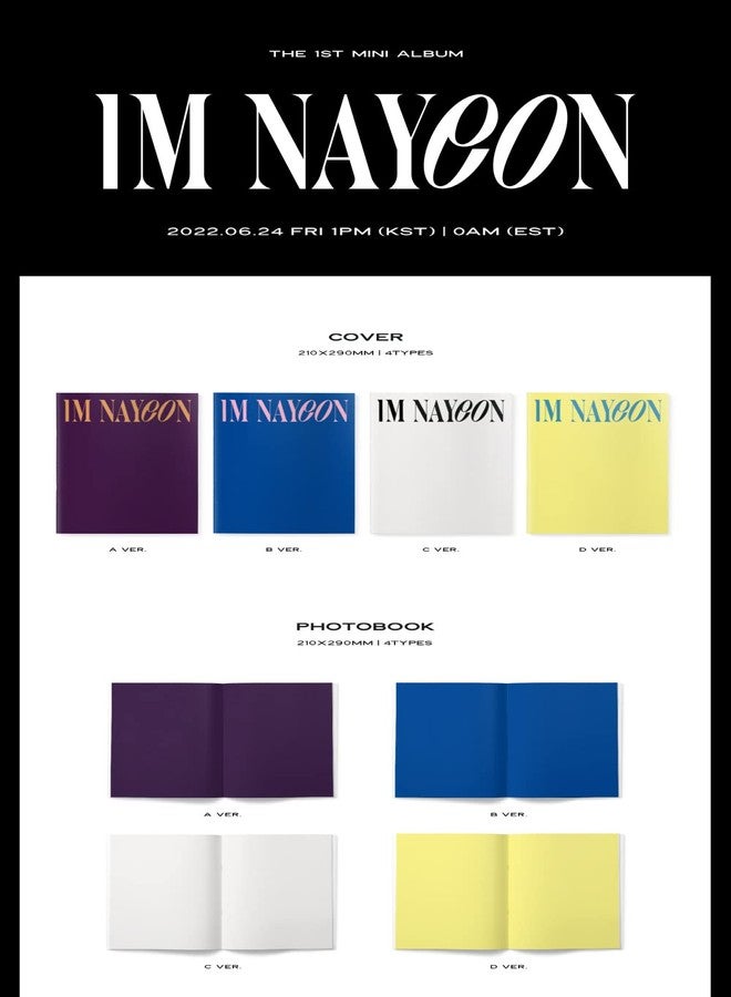 Dreamus NAYEON TWICE - IM NAYEON 1st Mini Album+Pre-Order Benefit+Folded Poster+Extra Photocards Set (I'M ver.), 210 x 290 mm (JYPK1383) - Image 2