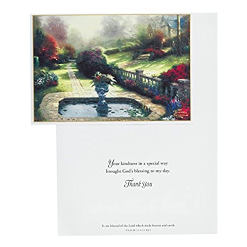 DaySpring - Thomas Kinkade - Thank You - 12 Boxed Cards, KJV (51855), Multi - Image 4