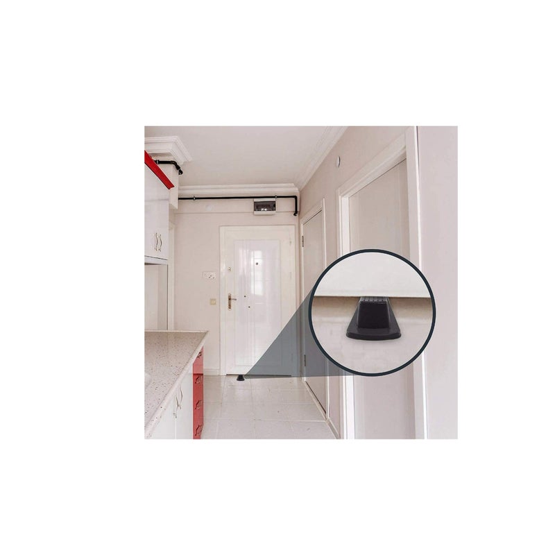 Zikra Door Stopper Set  Flexible Door Stopper Rubber Home Premium Smart Stackable Slip-Resistant Heavy Duty Design Non-Toxic Odorless Doorstops Work on All Surfaces  Carpet Floors - Image 2