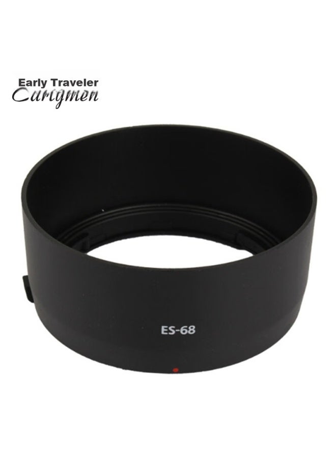 Earlymen Early Traveler Es-68, Compatible With Canon Ef50F/1.8Stm Straight Lens Hood, Third Generation, 49Mm Prime Lens, For 90D 80D 800D 850D 200Dii 5D4 - Image 1