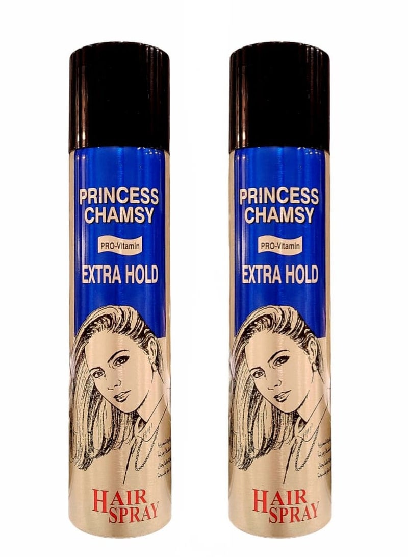 برينسس شامسي بخاخ مثبت للشعر بفيتامين اي اكسترا هولد من برنسيس شامسي, 300 مل