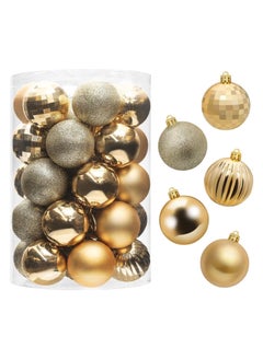 SINCHER Christmas Balls Ornaments 34 Pcs Shatterproof 4CM Ball Christmas Tree Decorations  - Image 1