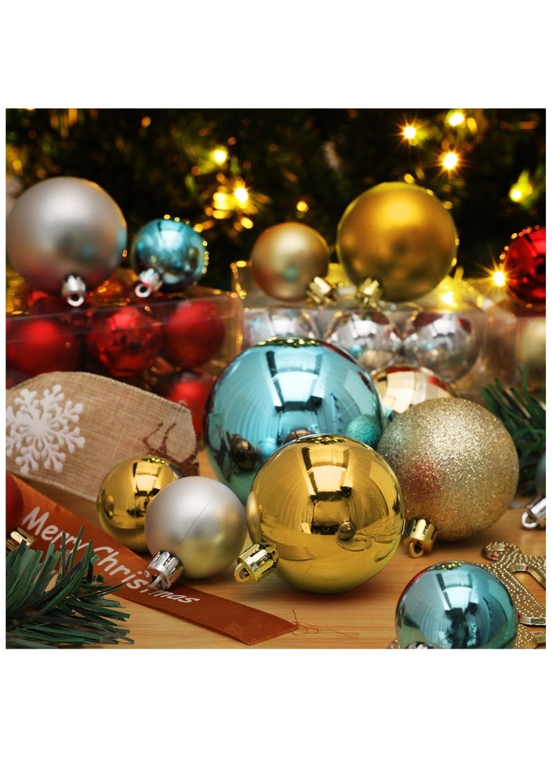 SINCHER Christmas Balls Ornaments 34 Pcs Shatterproof 4CM Ball Christmas Tree Decorations  - Image 5