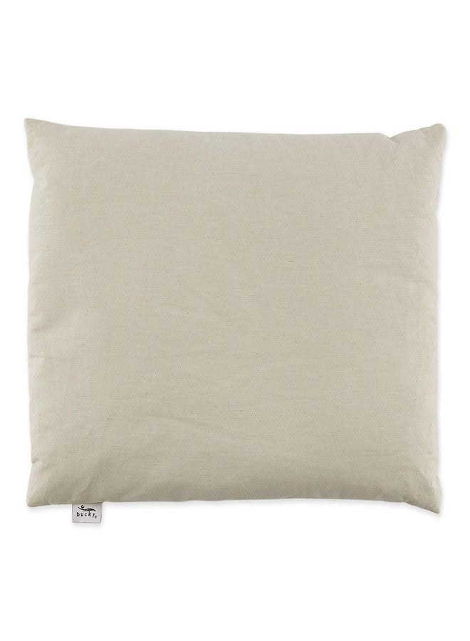 Bucky 100% Buckwheat Filled Pillow Collection, Standard, 23x16", Natural Twill - Image 1