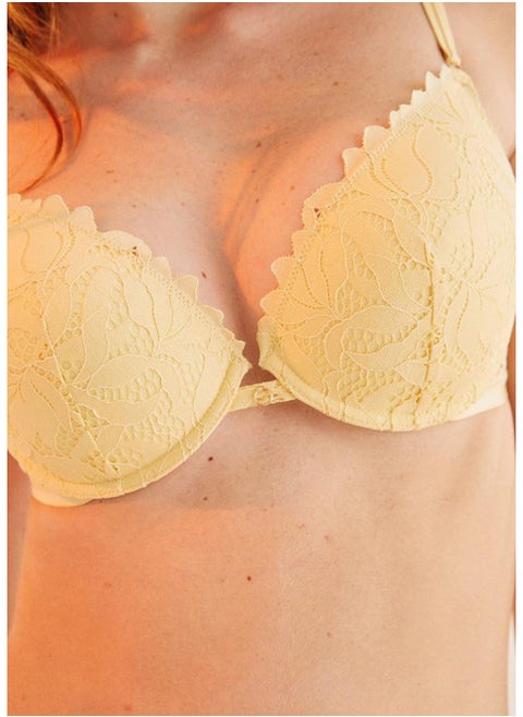 GORGEOUS  guipure lace push-up bra
