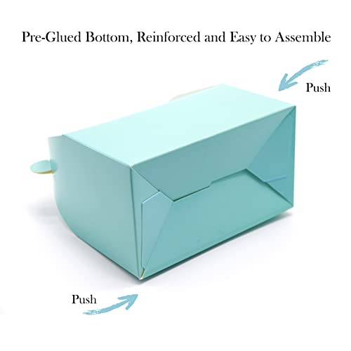 Oletx 30-Pack Colorful Party Favor Treat Boxes, Goodie Boxes, Gable Paper Gift Boxes with Handles. Perfect for Rainbow Party Decoration Supplies - Image 2