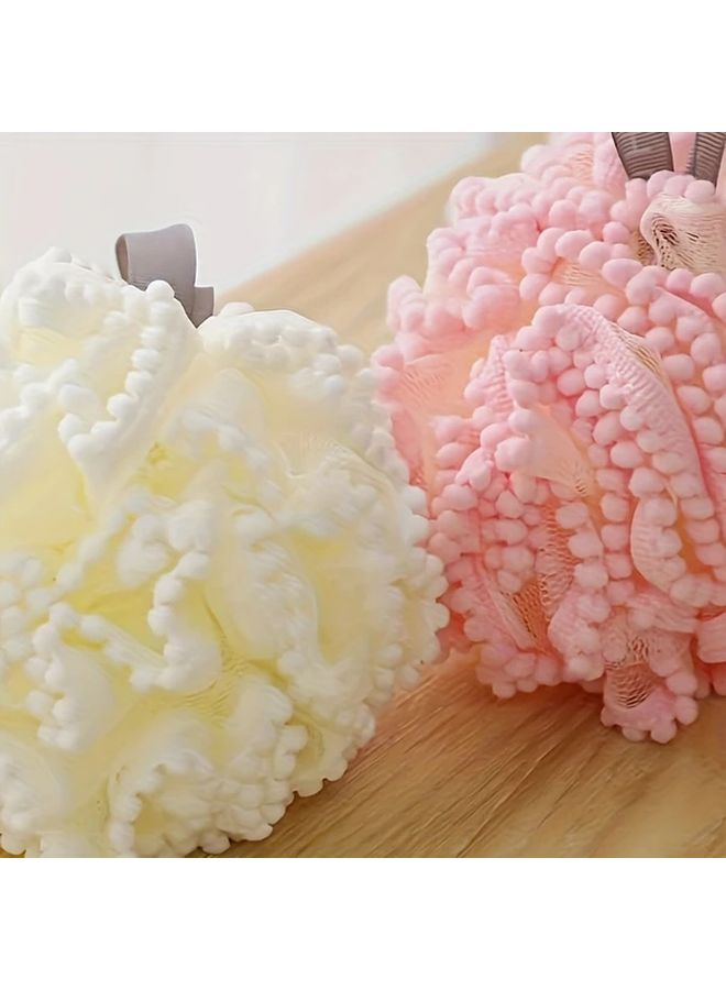 Assorted Color Bubble Bath Balls Ultra Soft Shower Flowers Family Sharing Pack - Image 2