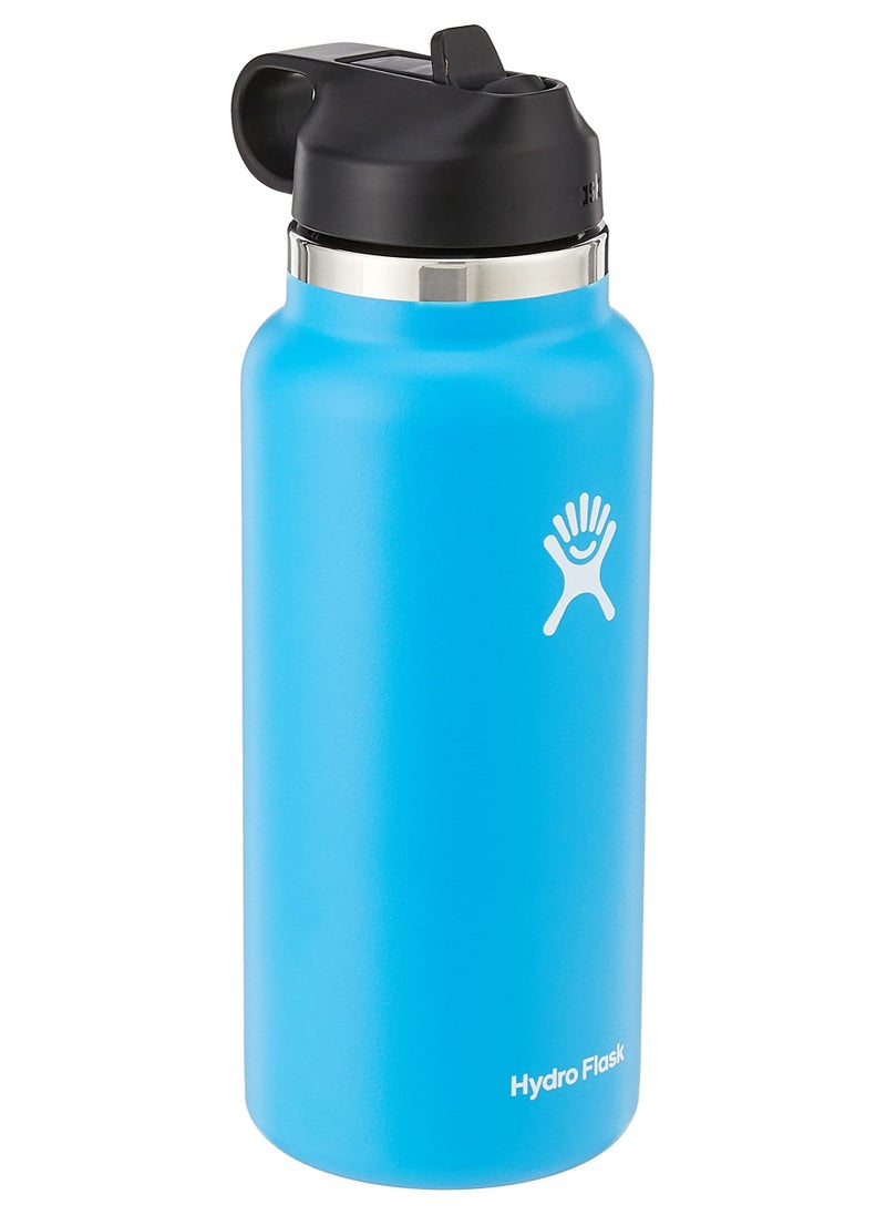 Hydro Flask Hydro Flask Wide Mouth Straw Lid - Stainless Steel Reusable Water Bottle - Vacuum Insulated  - Image 1