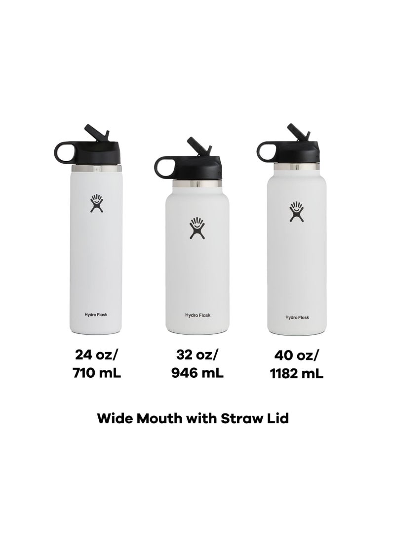 Hydro Flask Hydro Flask Wide Mouth Straw Lid - Stainless Steel Reusable Water Bottle - Vacuum Insulated  - Image 5
